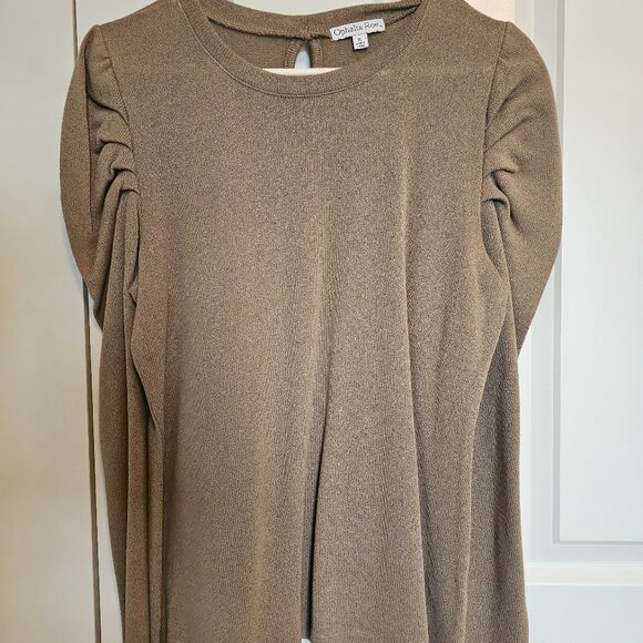 Ophelia Roe Light Weight Sweater, XL, Olive/Crocodile Green - Picture 4 of 5